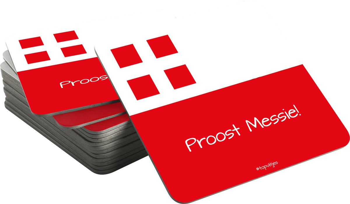 Bierviltjes Vlag Utrecht | Proost Jochie/Meissie (20 stuks)